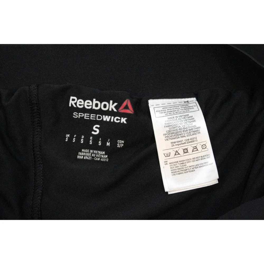 Reebok Men's SpeedWick Black‎ Board Shorts Size Small Perforated Thigh area